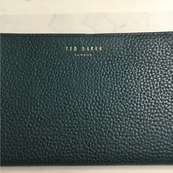 Ted Baker Dark Green Leather Clutch wallet - Picture 2 of 5